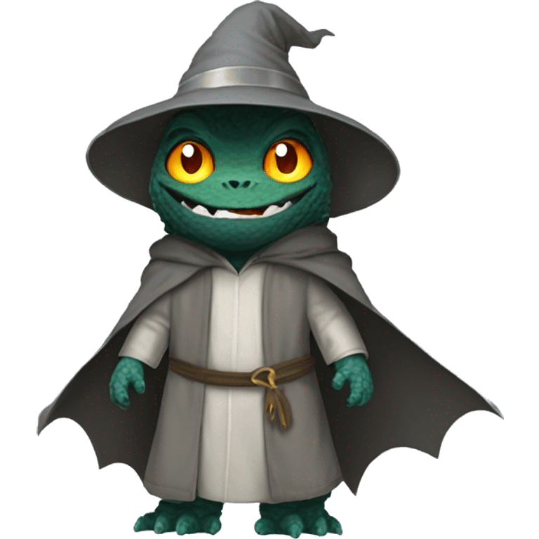 Godzilla dressed as Gandalf emoji