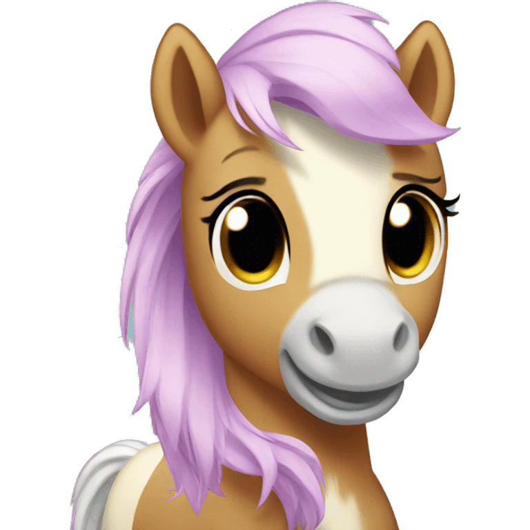 cute little pony emoji