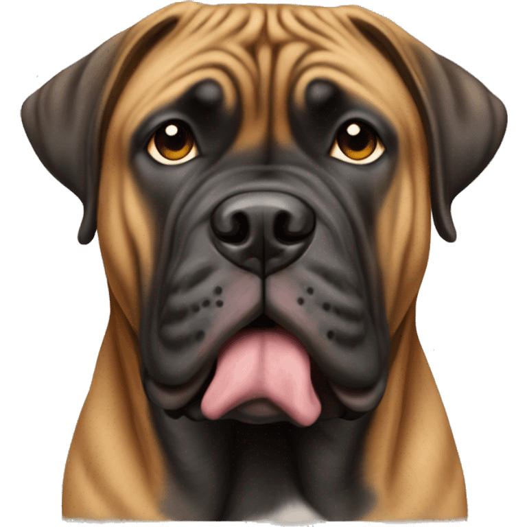 bull mastiff brindle coloring emoji