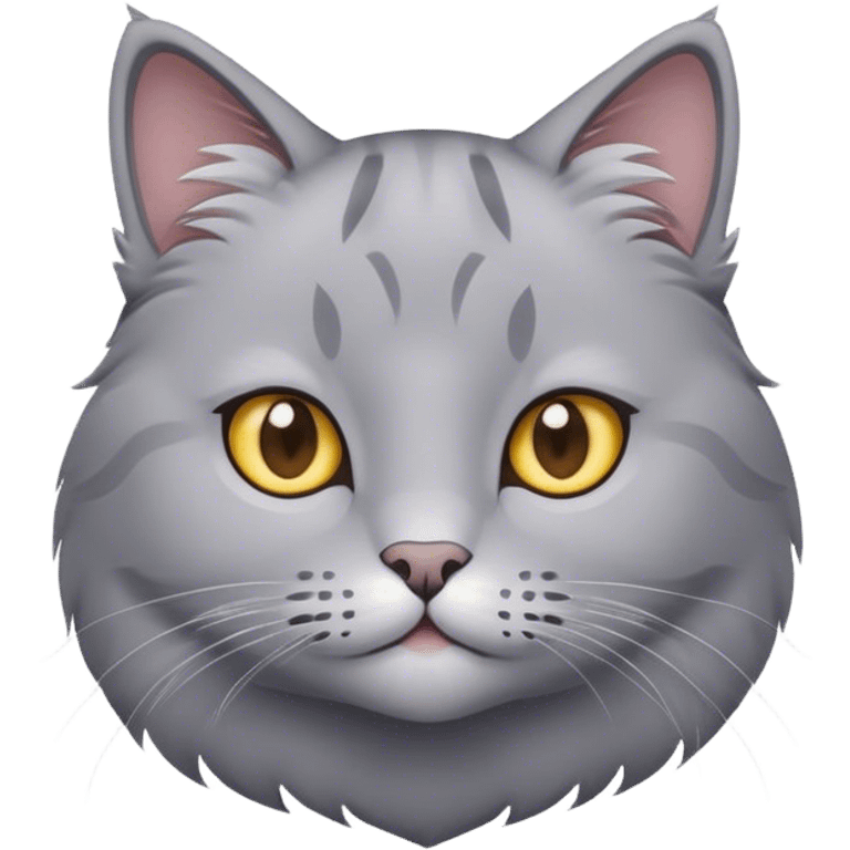 Grey cat emoji