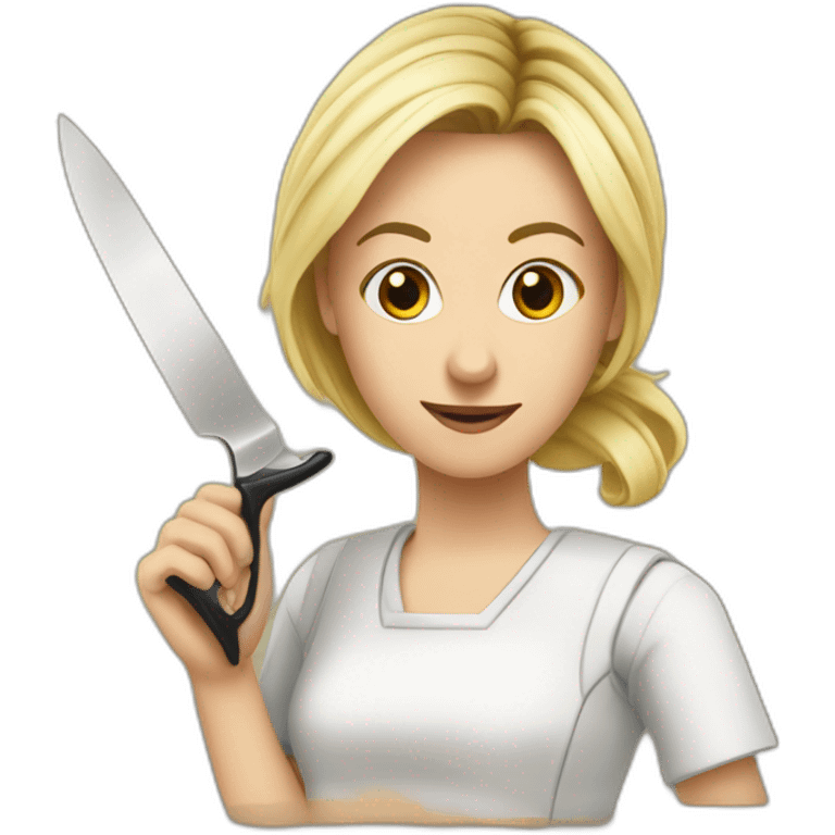 cuoco con un coltello emoji