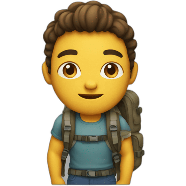 determined-with-backpack emoji