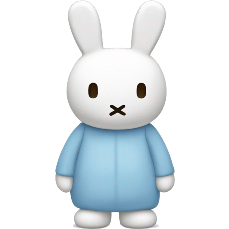 Pastel blue miffy emoji