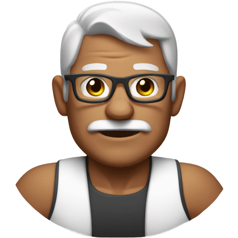 Buff elderly man emoji