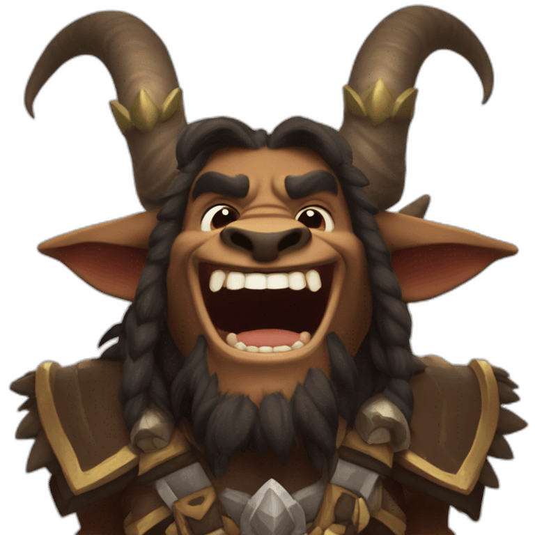 warcraft tauren laugh emoji