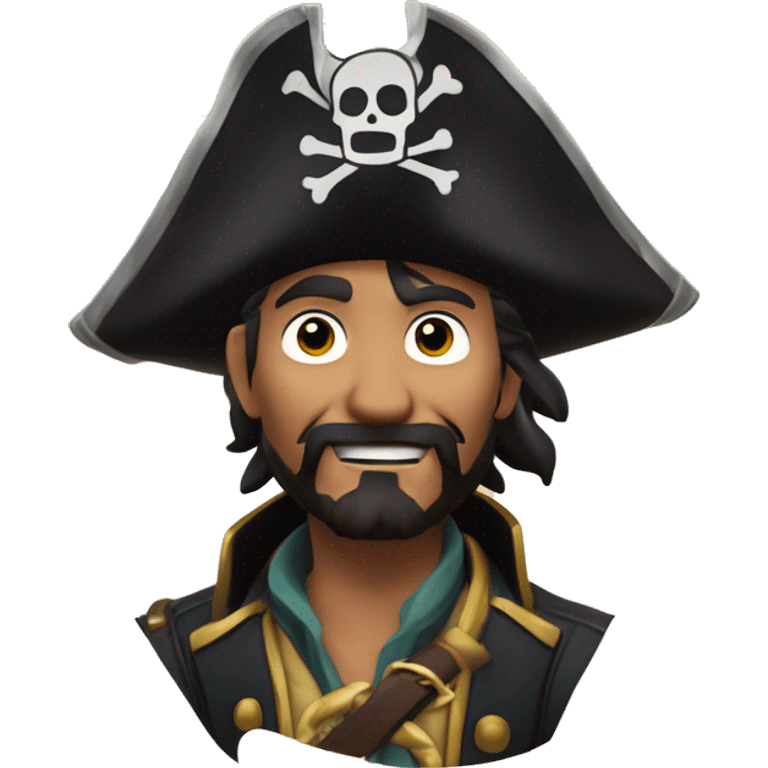 Pirate dans le style de sea of thieves ave  ne pancarte avec d'ecrit "makishiro10" emoji