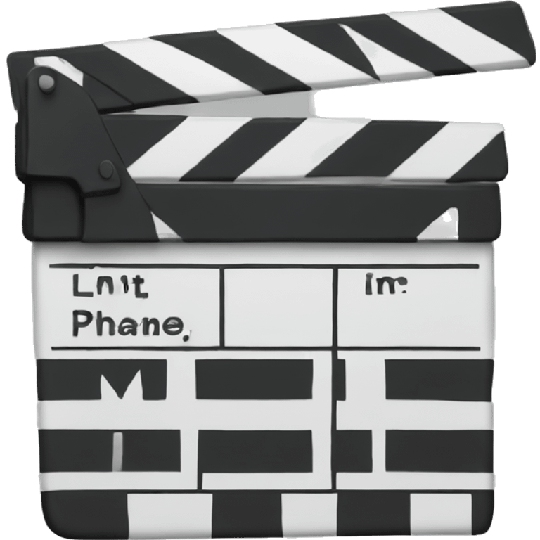 action clapboard emoji