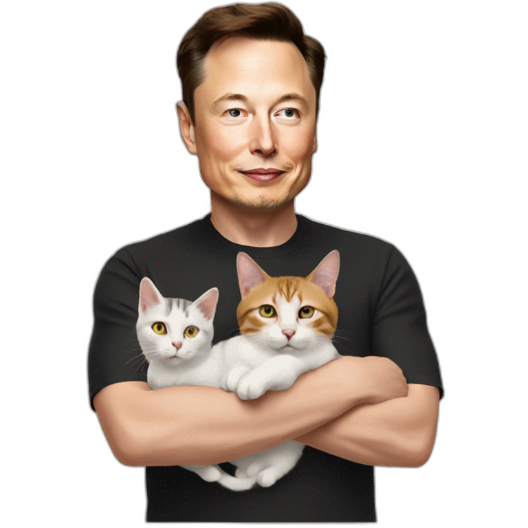 Elon musk with cat emoji