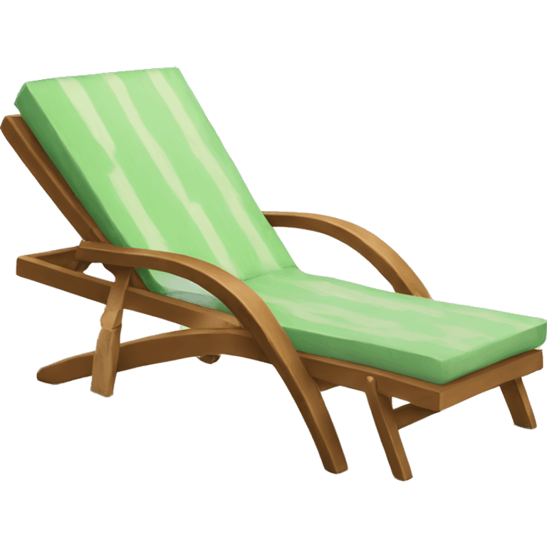 sunbathing chair emoji