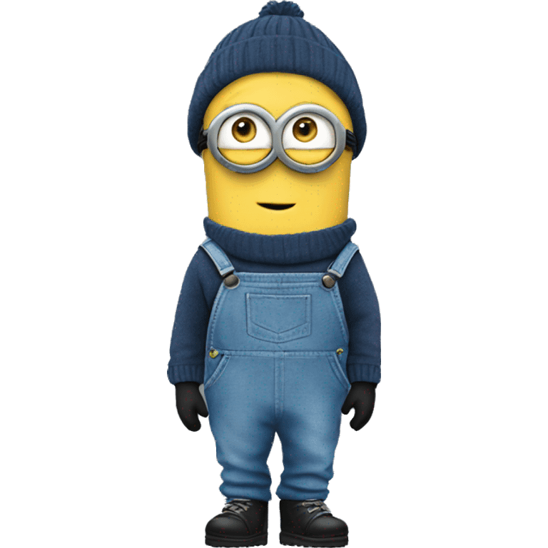 Kevin Minion Blue overall and black shoes emoji