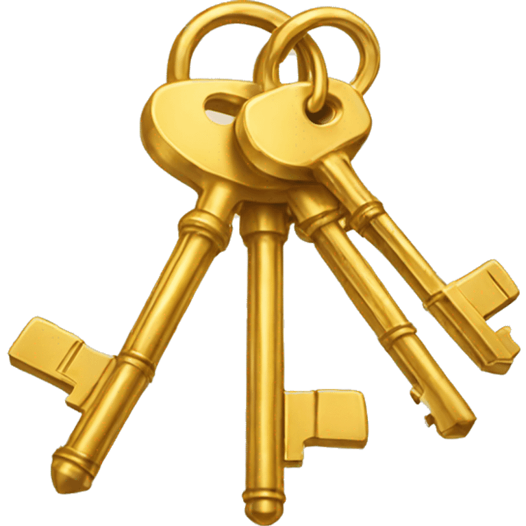 3 golden keys emoji