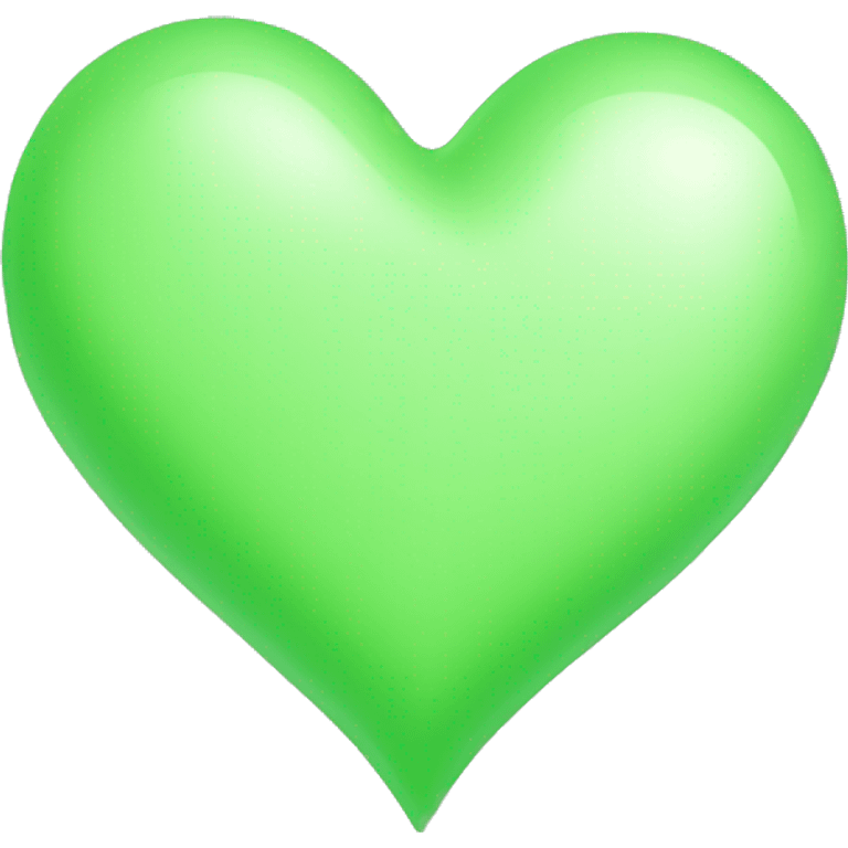 Light green heart emoji