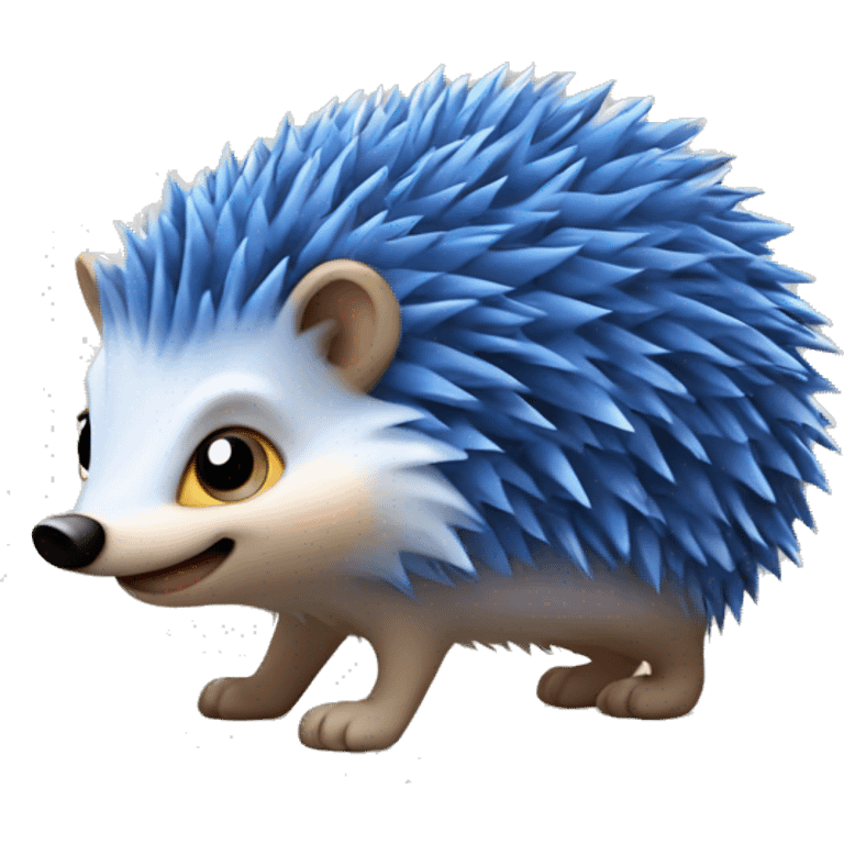 blue hedgehog emoji