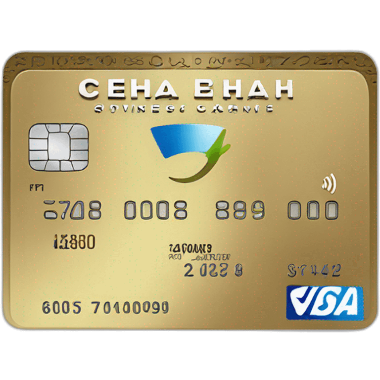 American express credit card with name "Ceha" emoji