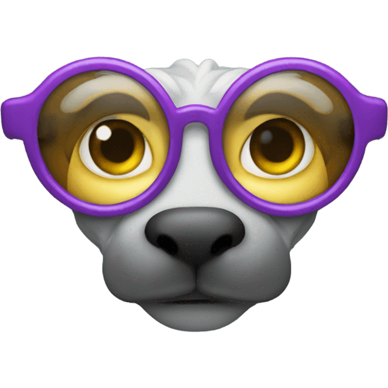 Dragón situado glasses  emoji