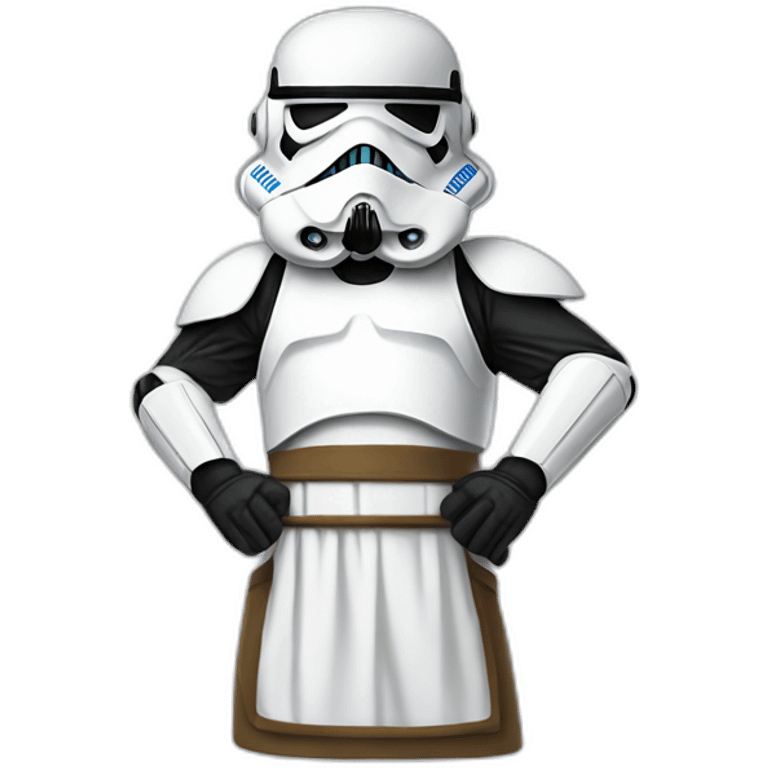 Storm trooper in an apron emoji