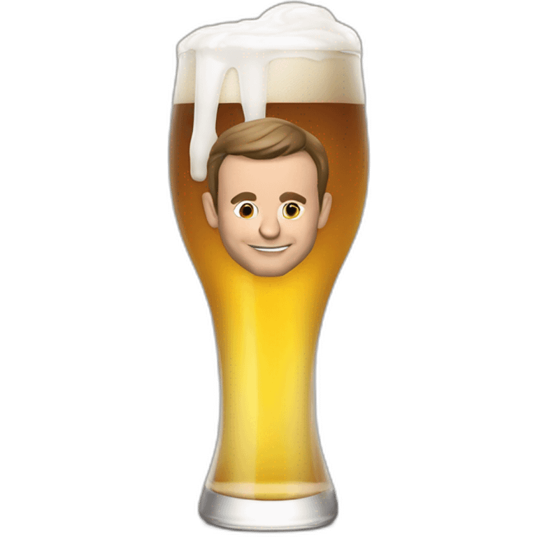 macron-drink-beer emoji