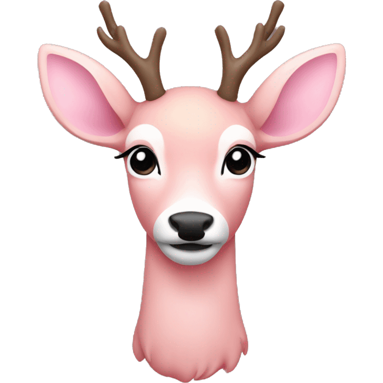 Light pink deer emoji