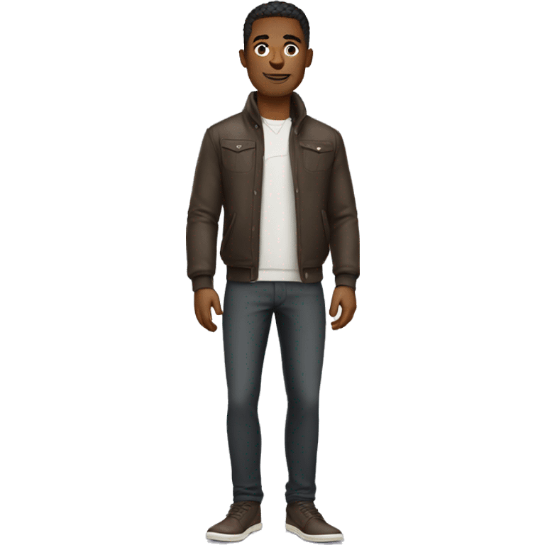 confident man in stylish apparel emoji