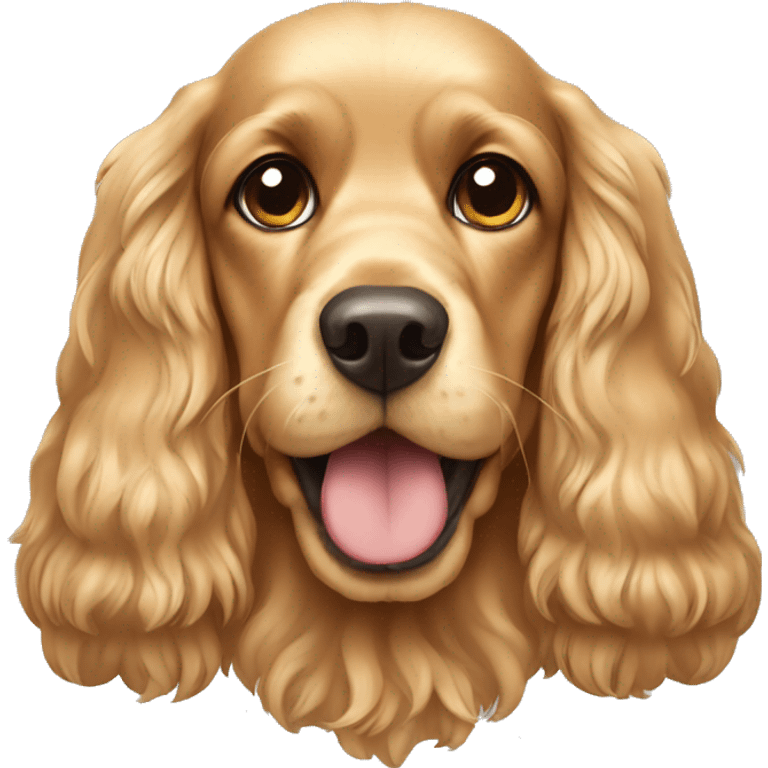 golden cocker spaniel dog  emoji