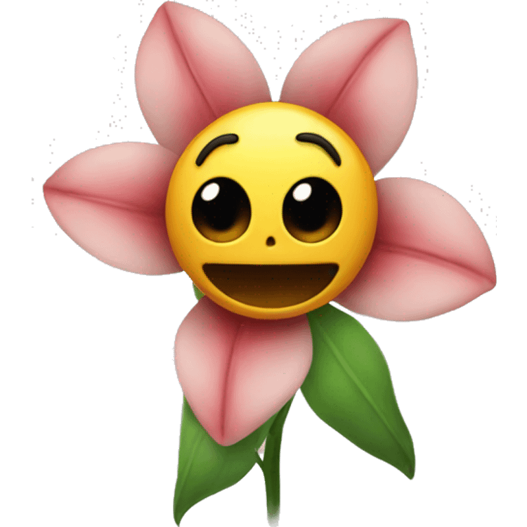 flower with scary theeth emoji