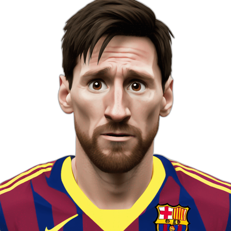 Lionel messi cry emoji