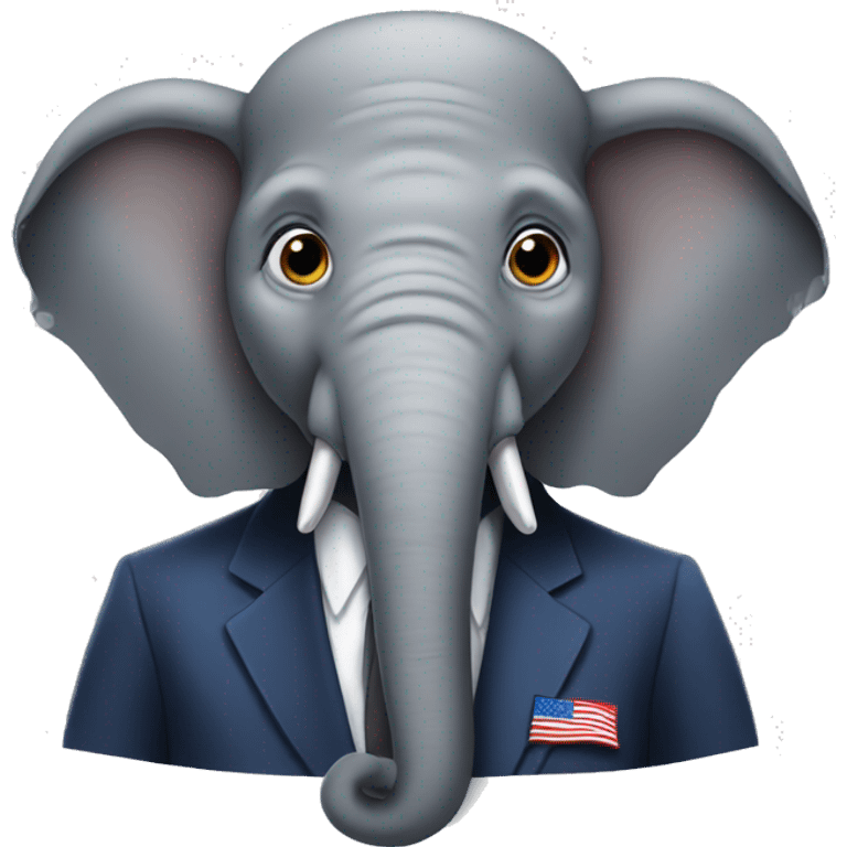 Elephant that is the president  emoji