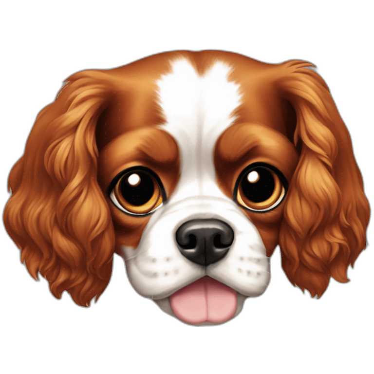 dog Cavalier King Charles Spaniel full height emoji