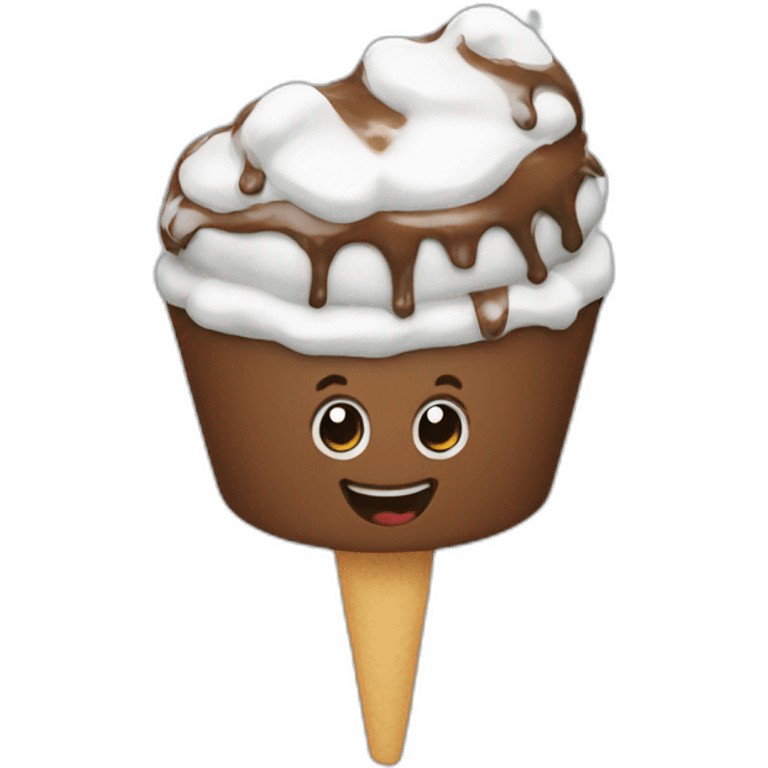 Sus une glace emoji