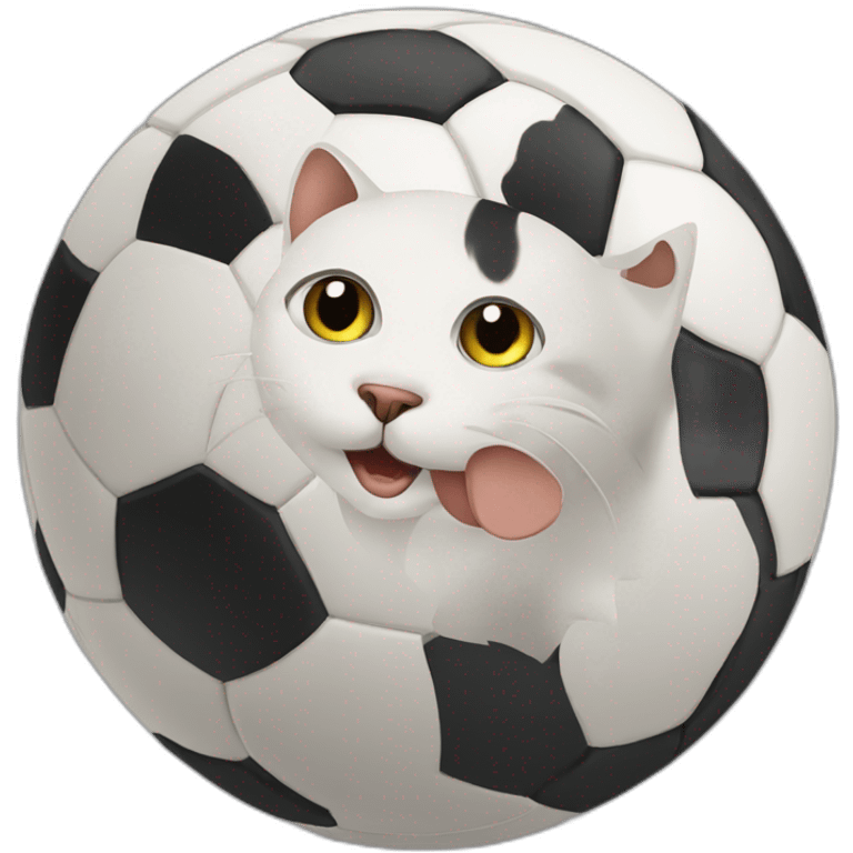 cat football ball emoji