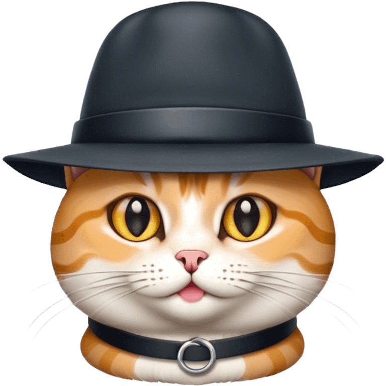 cat wearing a hat emoji