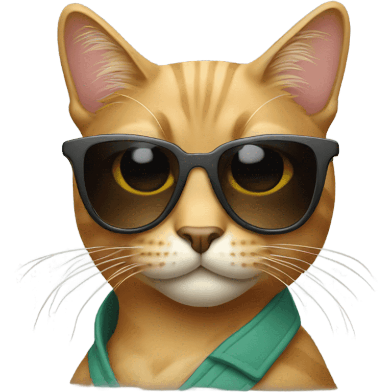 Cat with sunglasses emoji