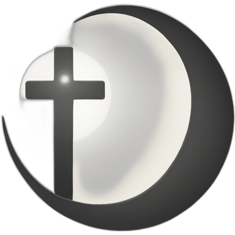 Moon-Crescent-logo-with-a-Christian-cross-in-the-center emoji