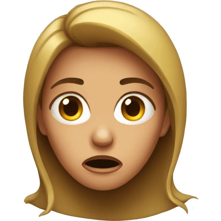 Scared woman  emoji