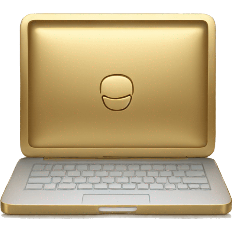 Gold macbook emoji