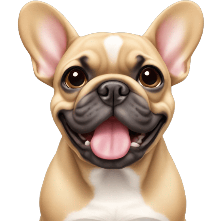 fawn coloured french bulldog emoji