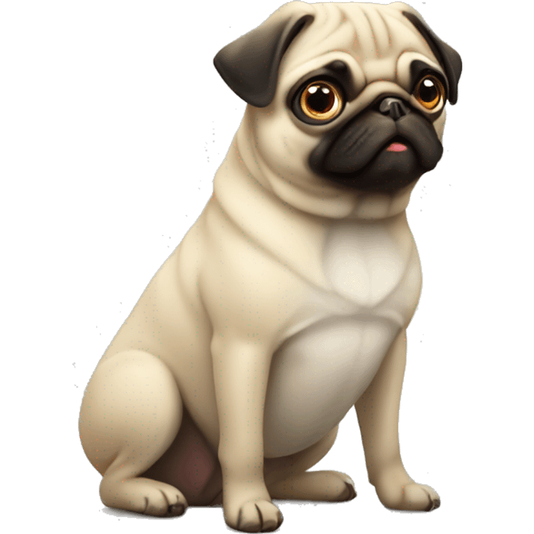 Mmm un pug emoji