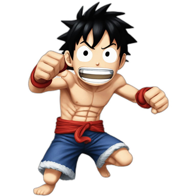 Luffy gear five white emoji