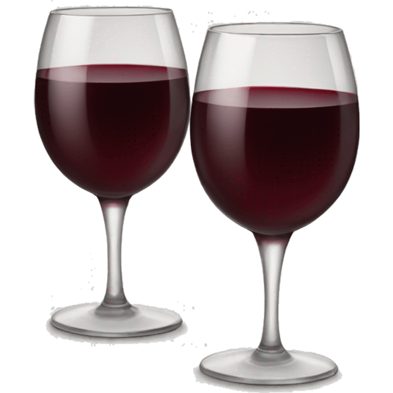 Cheers red wine glasses emoji