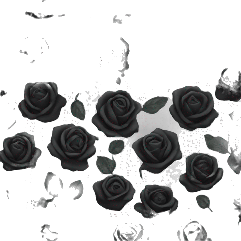 Black roses emoji