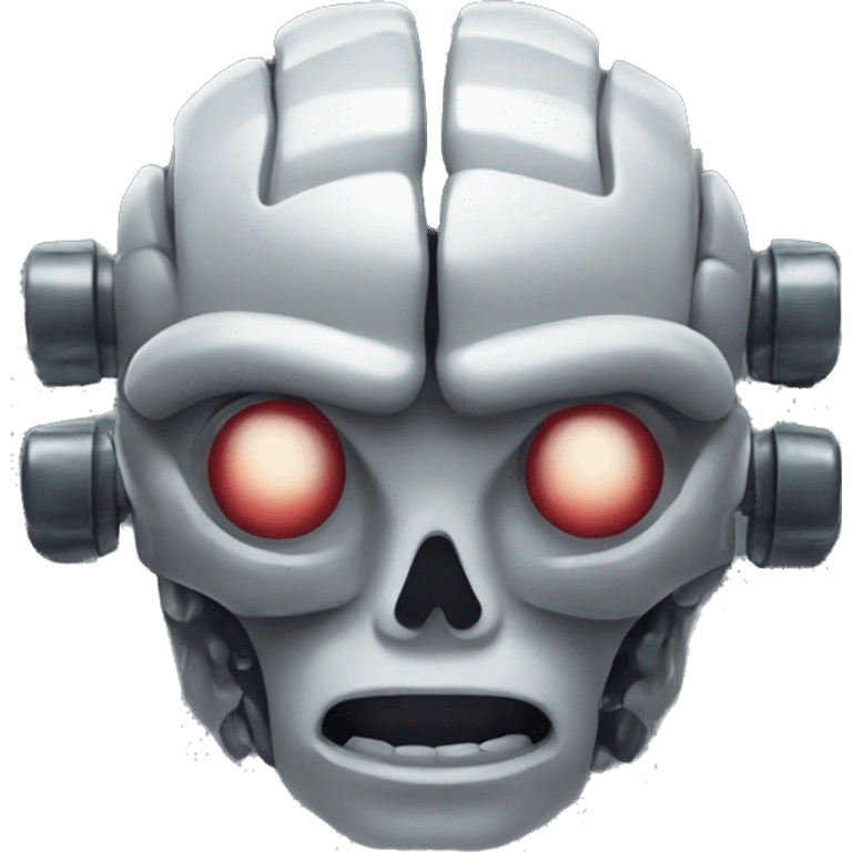 evil diabolical robot brain emoji