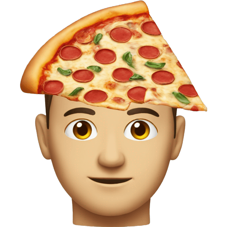 Pizza on head emoji