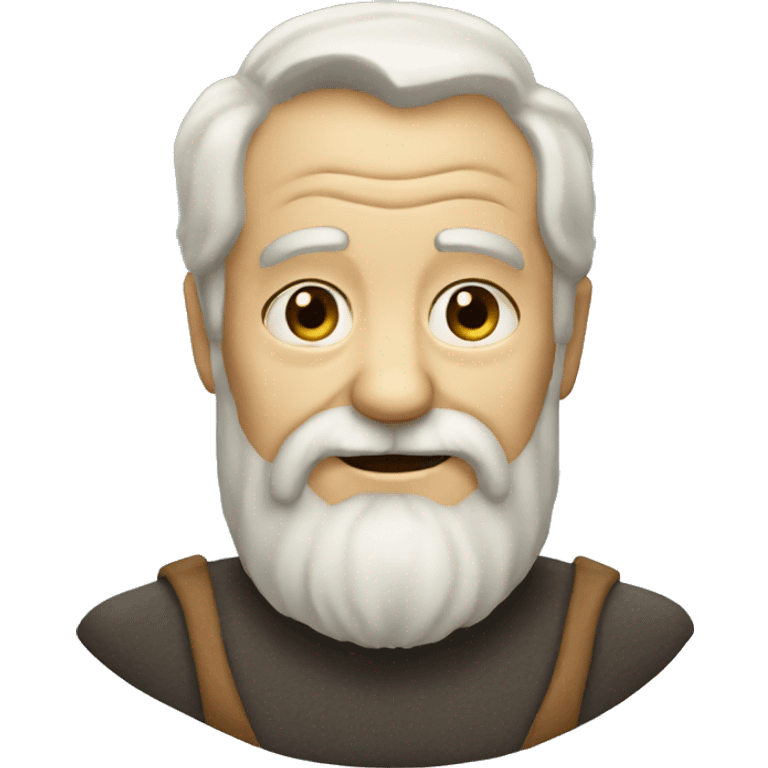 old man with beard smiley emoji