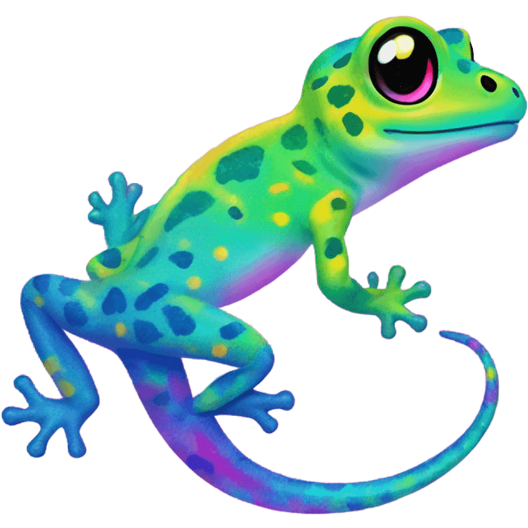 Lisa frank gecko ￼ emoji