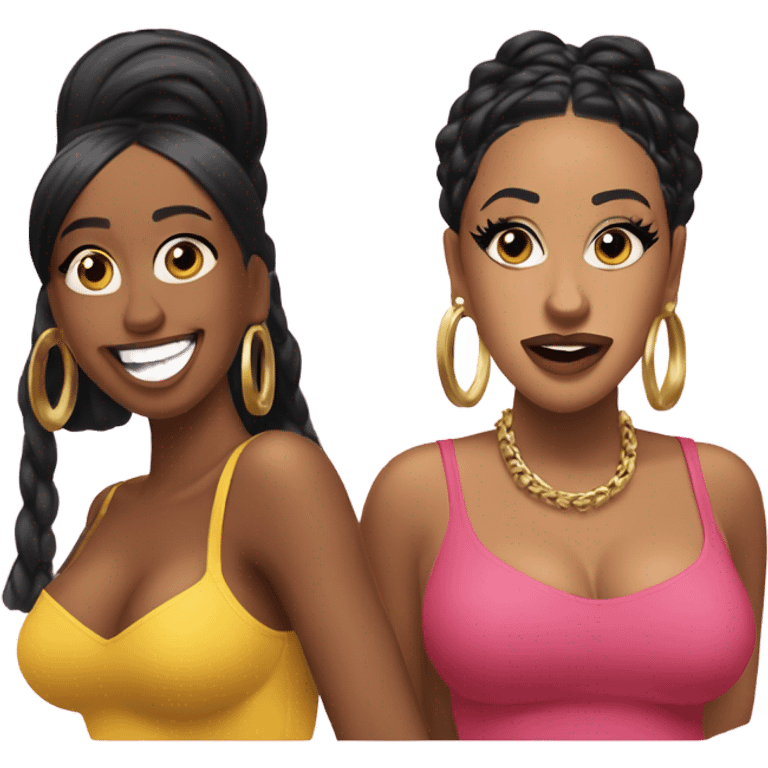 tyla and cardi B emoji