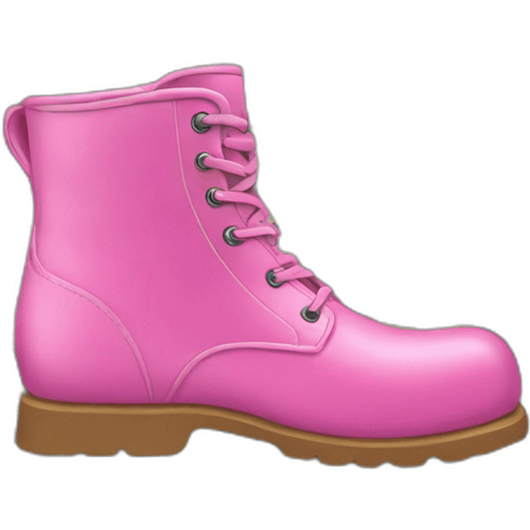 pink boot on top of a pile of cash emoji