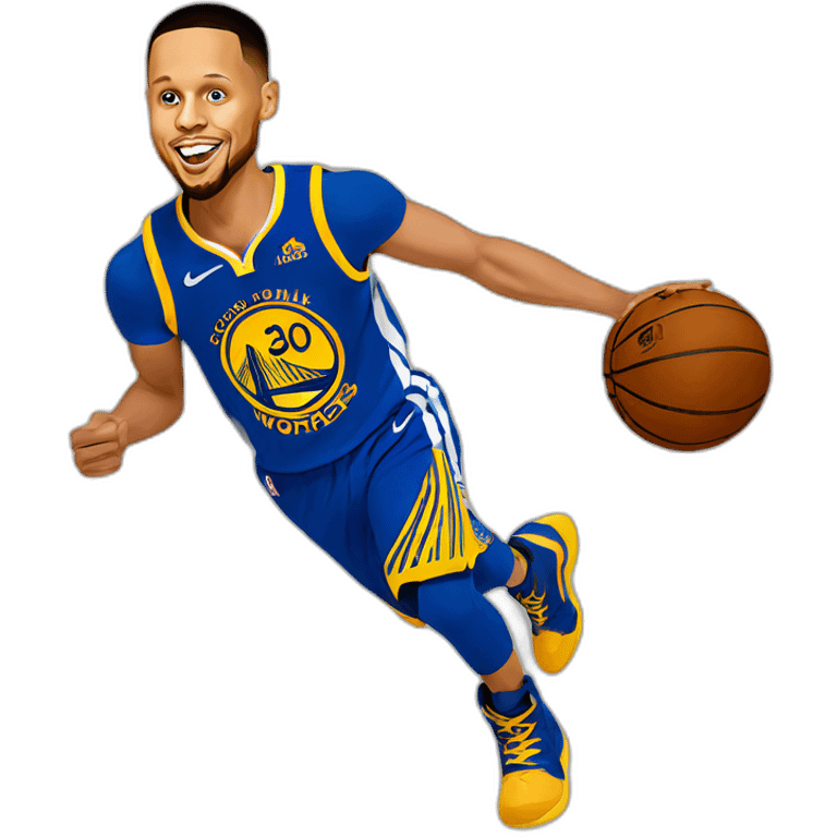 Flying stephen curry emoji