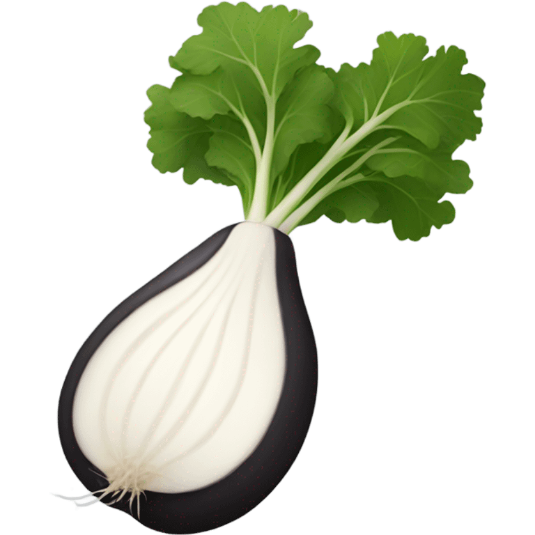 black radish emoji