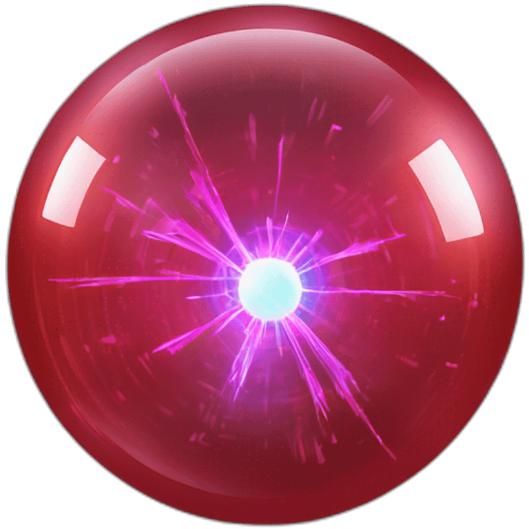 Red android shoots plasma ball emoji