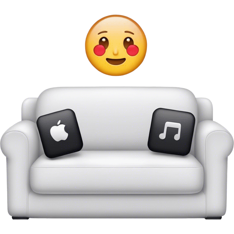 iPhone on couch emoji